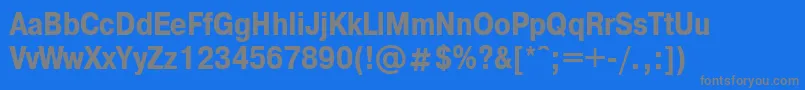 PragmaticacondettBold Font – Gray Fonts on Blue Background