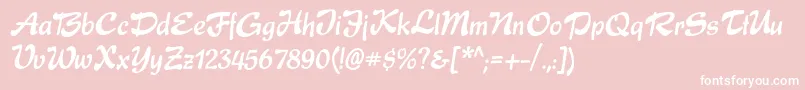 Expressc Font – White Fonts on Pink Background