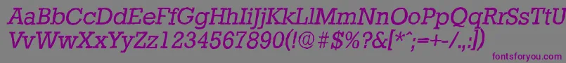 More about StaffordantiqueItalic Font StaffordantiqueItalic Font – Purple Fonts on Gray Background