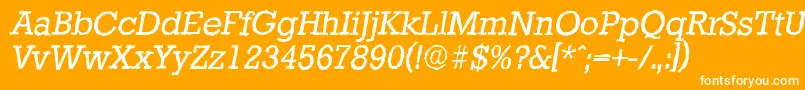 StaffordantiqueItalic Font – White Fonts on Orange Background