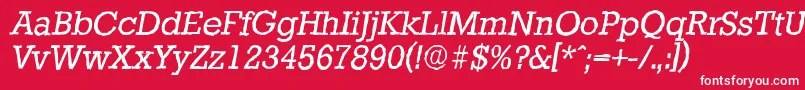 fuente StaffordantiqueItalic – Fuentes Blancas Sobre Fondo Rojo