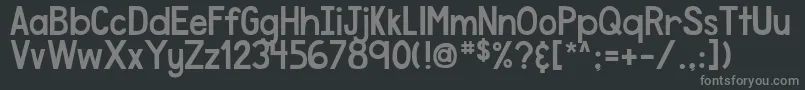 DjbSpeakTheTruth Font – Gray Fonts on Black Background