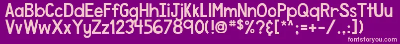 DjbSpeakTheTruth Font – Pink Fonts on Purple Background