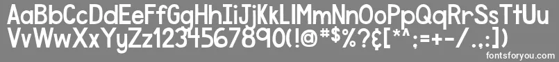 DjbSpeakTheTruth Font – White Fonts on Gray Background