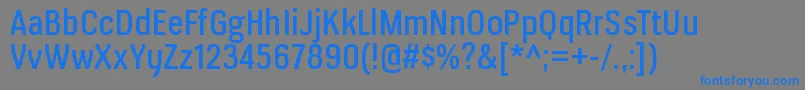 VerioxrgRegular Font – Blue Fonts on Gray Background