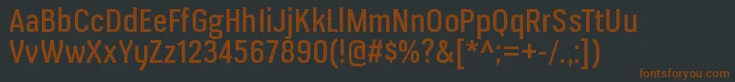 Шрифт VerioxrgRegular – коричневые шрифты на чёрном фоне
