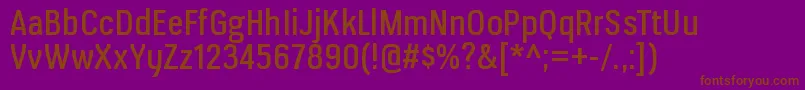 VerioxrgRegular Font – Brown Fonts on Purple Background
