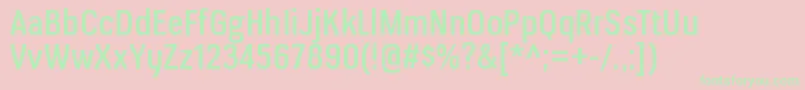 fuente VerioxrgRegular – Fuentes Verdes Sobre Fondo Rosa