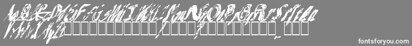 MashNote Font – White Fonts on Gray Background