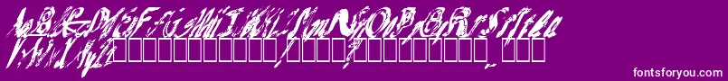 MashNote Font – White Fonts on Purple Background