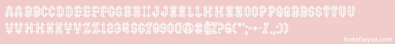 HipsterHandGrenade Font – White Fonts on Pink Background