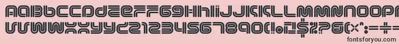 Vectroid1 Font – Black Fonts on Pink Background