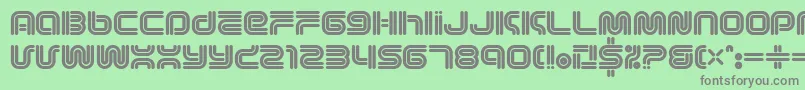 Vectroid1 Font – Gray Fonts on Green Background