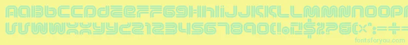 Подробнее о шрифте Vectroid1 Шрифт Vectroid1 – зелёные шрифты на жёлтом фоне