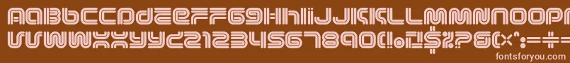 More about Vectroid1 Font Vectroid1 Font – Pink Fonts on Brown Background