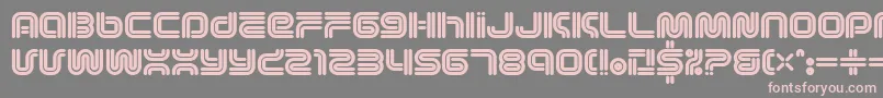 Vectroid1 Font – Pink Fonts on Gray Background