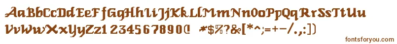 RelbeRoman Font – Brown Fonts on White Background