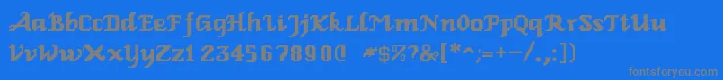 Шрифт RelbeRoman – серые шрифты на синем фоне