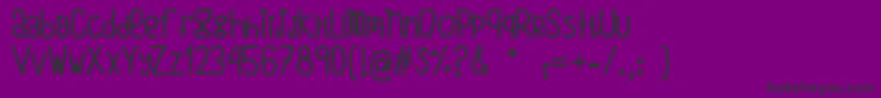 VmfOhForme Font – Black Fonts on Purple Background