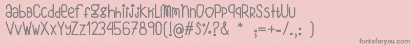 Шрифт VmfOhForme – серые шрифты на розовом фоне