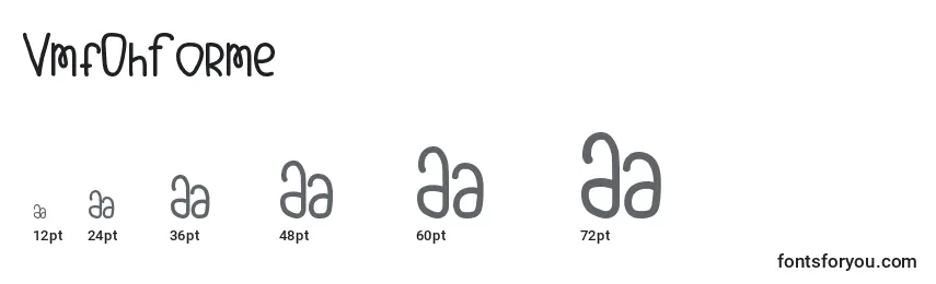 VmfOhForme Font Sizes