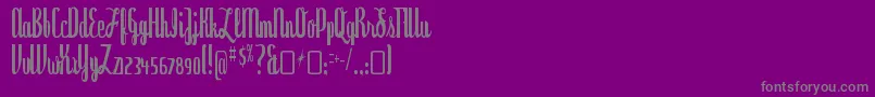 DyspepsiaRegular Font – Gray Fonts on Purple Background