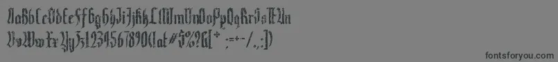 Varaninde-Schriftart – Schwarze Schriften auf grauem Hintergrund