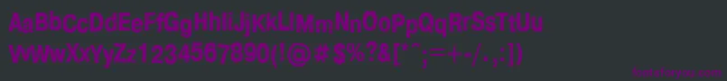 Fonte Crashctt – fontes roxas em um fundo preto