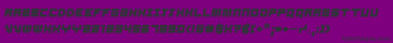 SamsonBoldOblique Font – Black Fonts on Purple Background