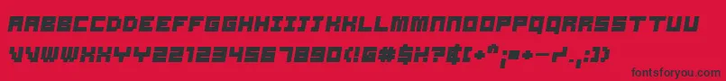 SamsonBoldOblique Font – Black Fonts on Red Background