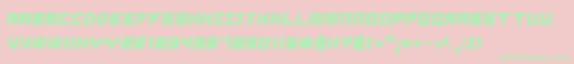 SamsonBoldOblique Font – Green Fonts on Pink Background