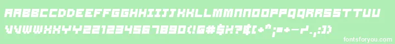 SamsonBoldOblique Font – White Fonts on Green Background