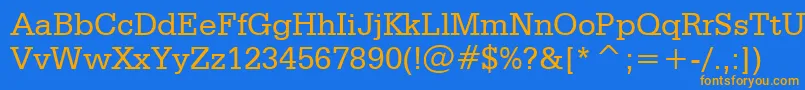 More about SerifaBt Font SerifaBt Font – Orange Fonts on Blue Background