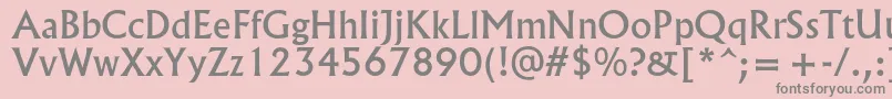 Spsloldkingc Font – Gray Fonts on Pink Background