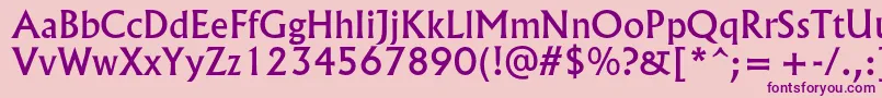 Spsloldkingc Font – Purple Fonts on Pink Background