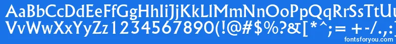 Spsloldkingc Font – White Fonts on Blue Background