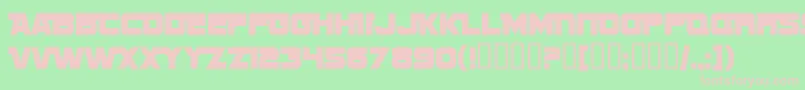 SfSportsNightNsAltupright Font – Pink Fonts on Green Background