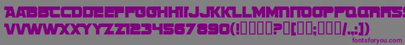 SfSportsNightNsAltupright Font – Purple Fonts on Gray Background