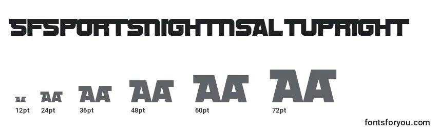 SfSportsNightNsAltupright Font Sizes