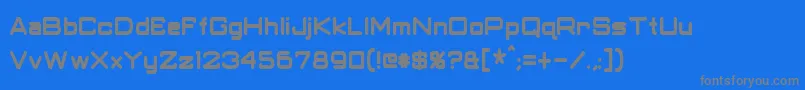 ClassicRobotCondensedBold Font – Gray Fonts on Blue Background