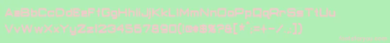 ClassicRobotCondensedBold Font – Pink Fonts on Green Background