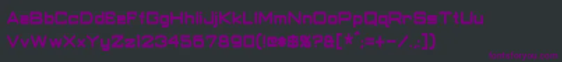 ClassicRobotCondensedBold Font – Purple Fonts on Black Background