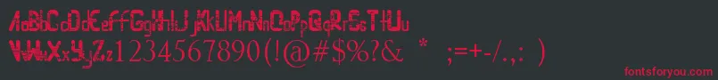 Randomaccessmemory Font – Red Fonts on Black Background