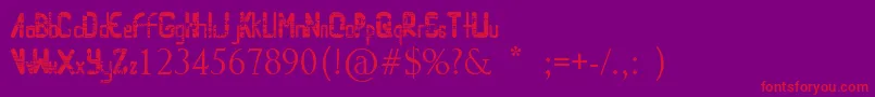 fuente Randomaccessmemory – Fuentes Rojas Sobre Fondo Morado