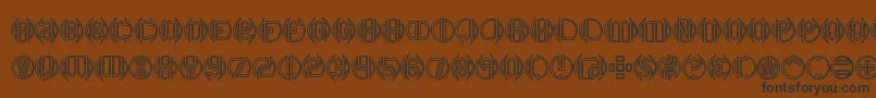 Dblbogey Font – Black Fonts on Brown Background