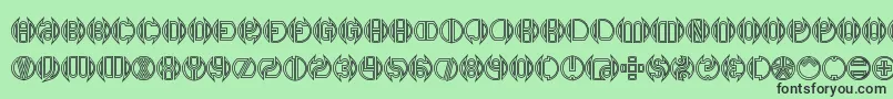 Dblbogey Font – Black Fonts on Green Background