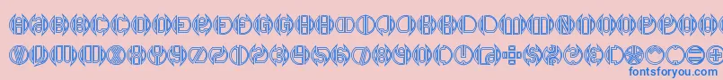 Dblbogey Font – Blue Fonts on Pink Background