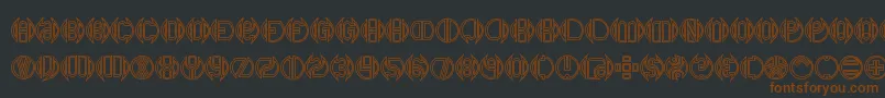 Dblbogey Font – Brown Fonts on Black Background