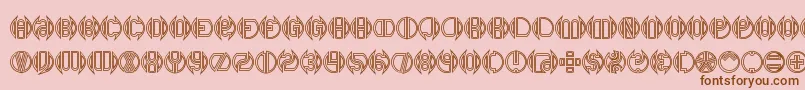 Dblbogey Font – Brown Fonts on Pink Background