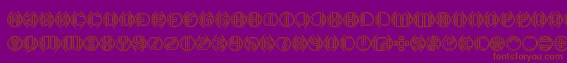 Dblbogey Font – Brown Fonts on Purple Background